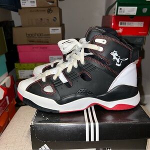 Adidas Black and Red Kids Shoes